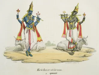 Krishna Venugopala, graviert von de Marlet und du Bouloi
